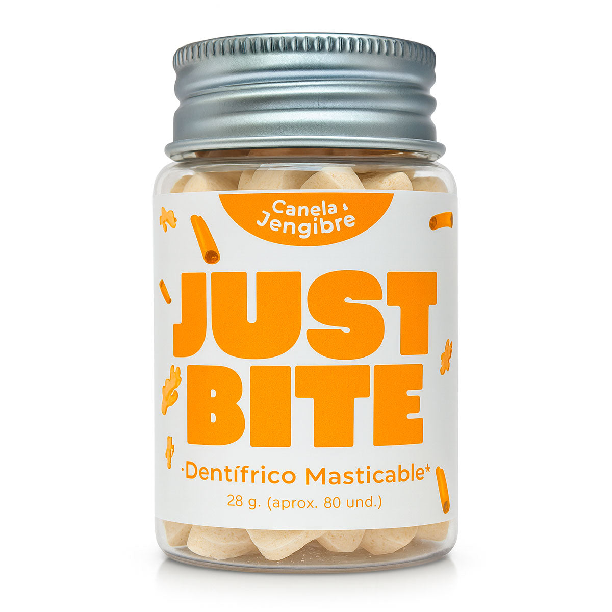 Pasta Dental Natural Sin Flúor en Pastillas - Canela y Jengibre
