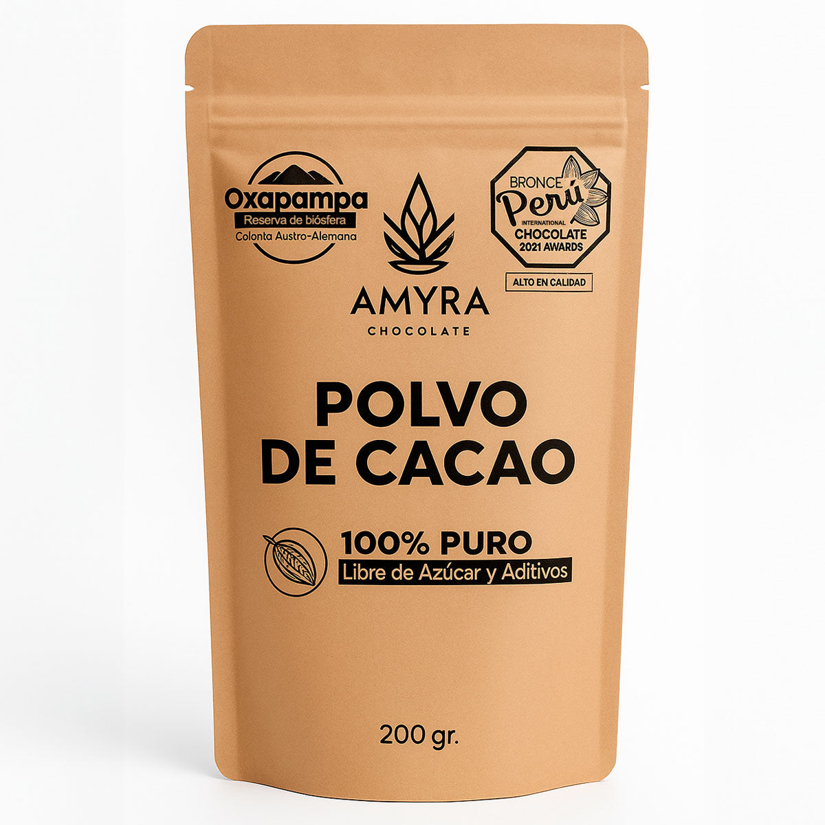 Cacao en Polvo 100% Puro – Oxapampa x 200g