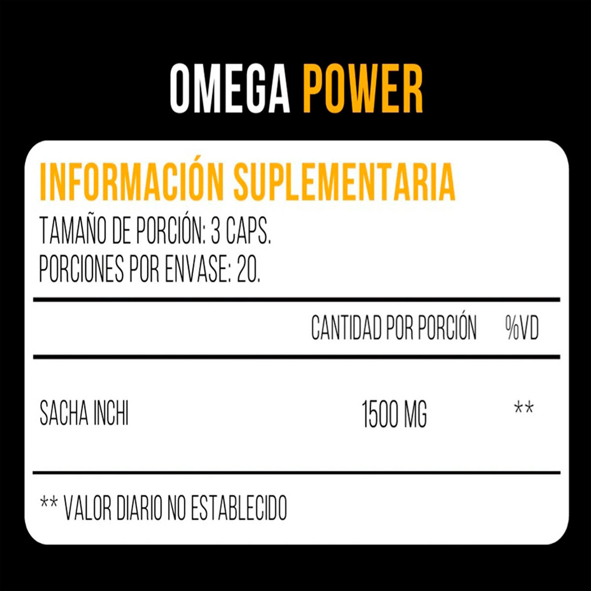 Omega 3-6-9 - Sacha Inchi en cápsulas (60 x 500mg)