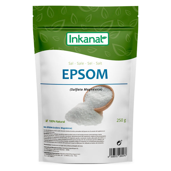 Sal de Epsom (Sulfato de Magnesio) x 250g