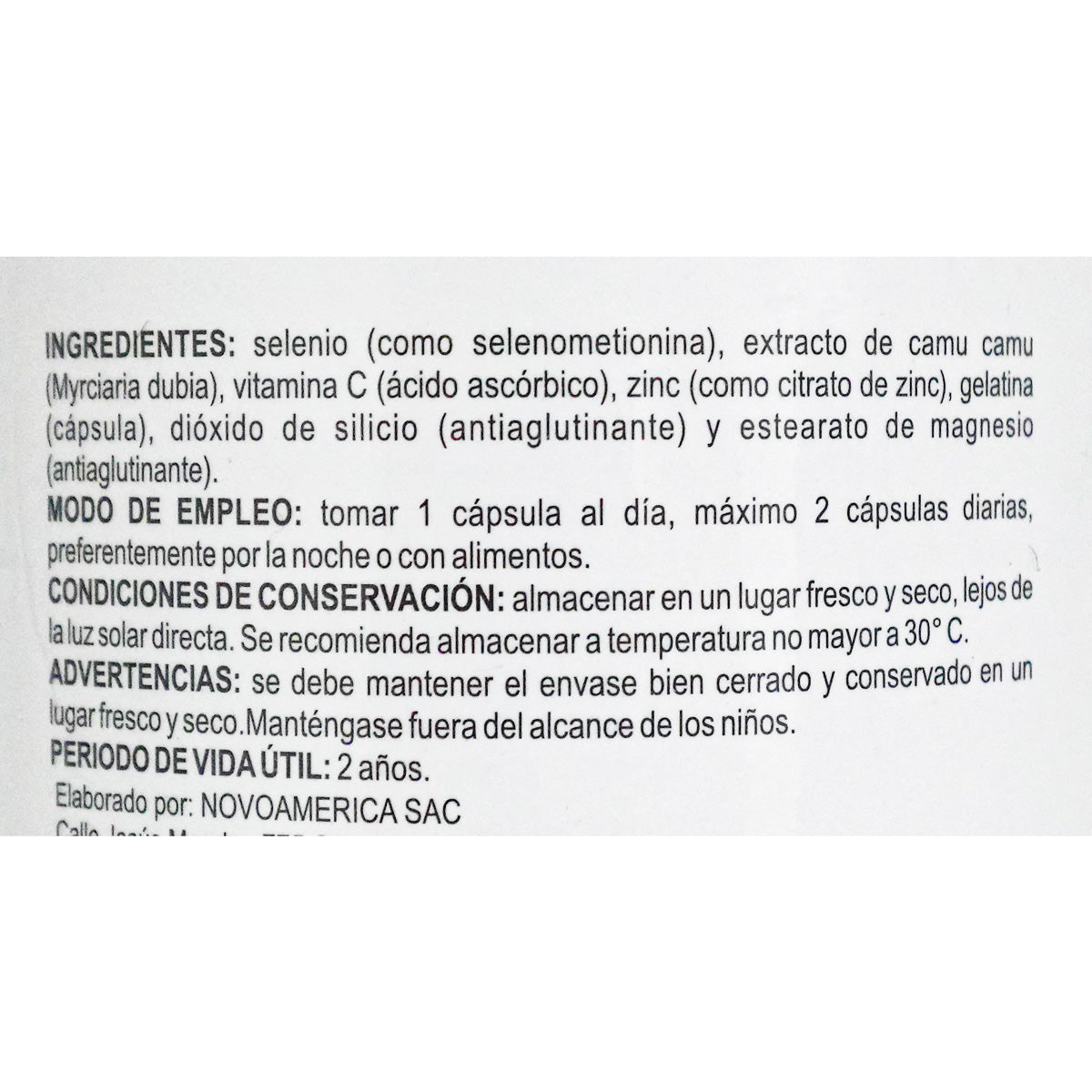 Selenio (200mcg) en cápsulas (100 x 500mg) | Antioxidante, Tiroides e Inmunidad