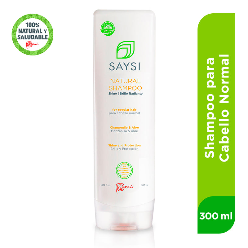 Shampoo Natural Brillo Radiante (Manzanilla & Aloe) - Para cabello normal x 300ml