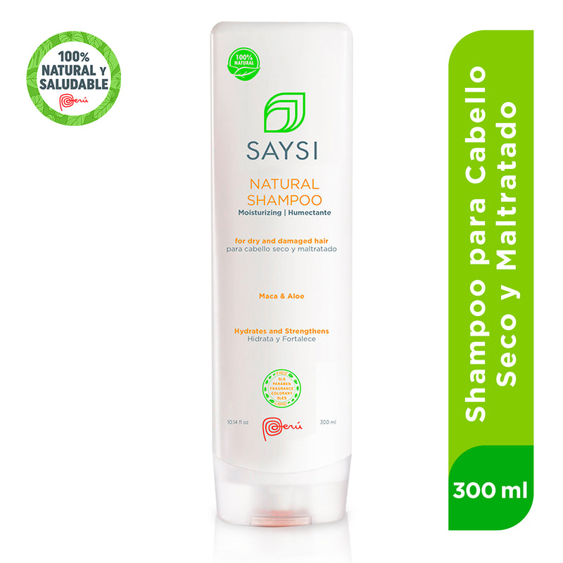 Shampoo Natural Humectante (Maca & Aloe) - Para cabello seco x 300ml