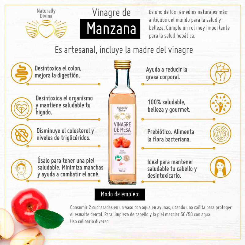 Vinagre de Manzana Orgánico x 500ml