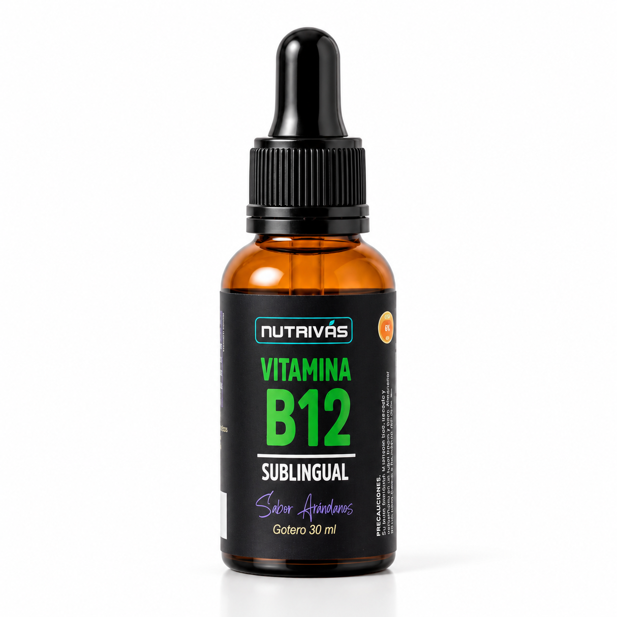 Vitamina B12 Sublingual 1000mcg (Metilcobalamina) – Sabor Natural a Arándanos x 30ml