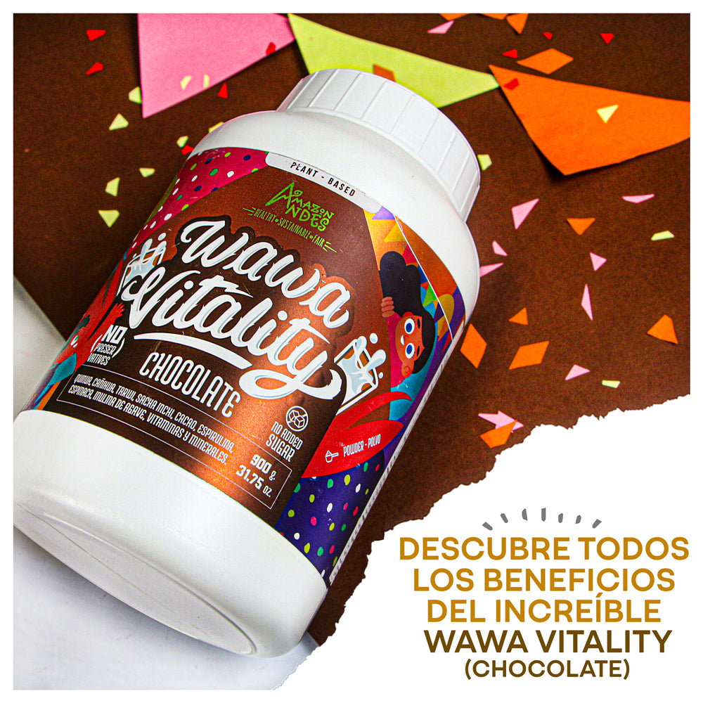 Wawa Vitality sabor Chocolate - Suplemento Nutricional para Niños x 90