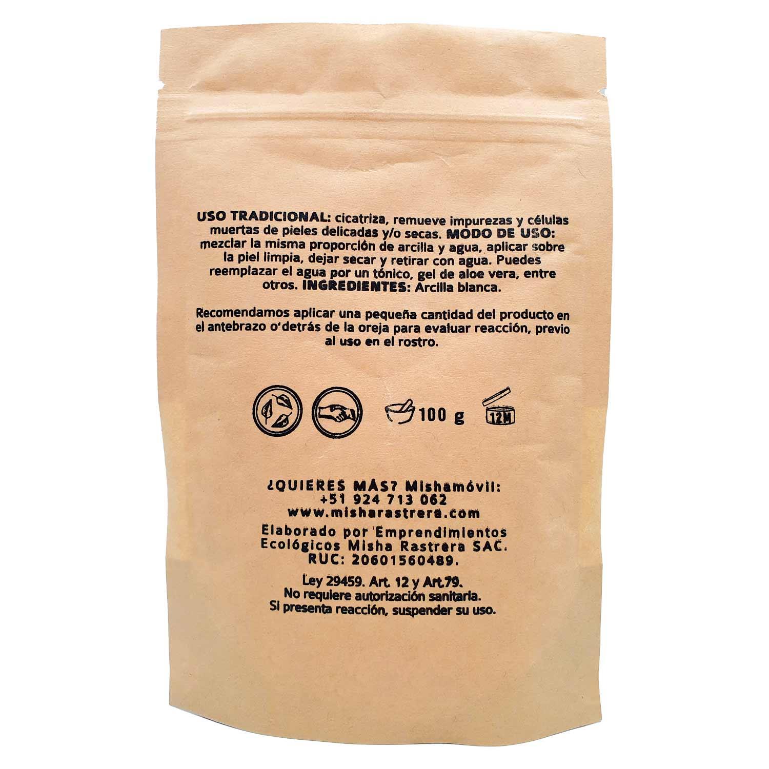 Arcilla Blanca x 100g - Tikafarma