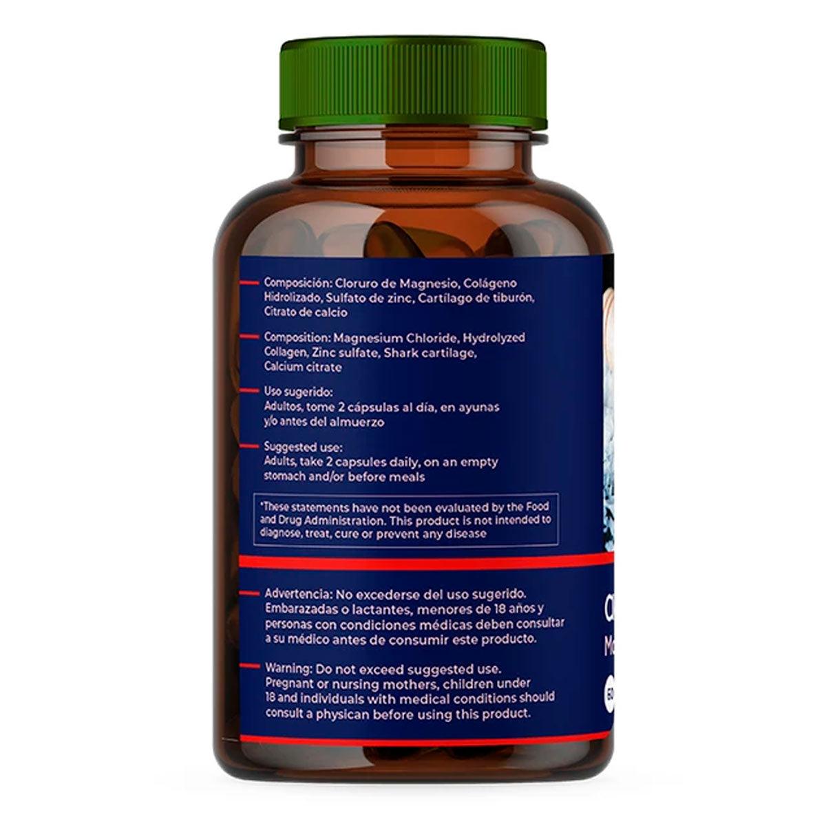 Cloruro de Magnesio en cápsulas (60 x 500mg) - Tikafarma