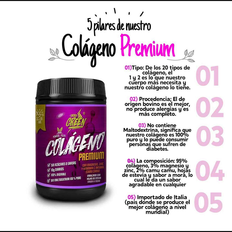 Colágeno Premium Sabor Mora x 300g - Tikafarma