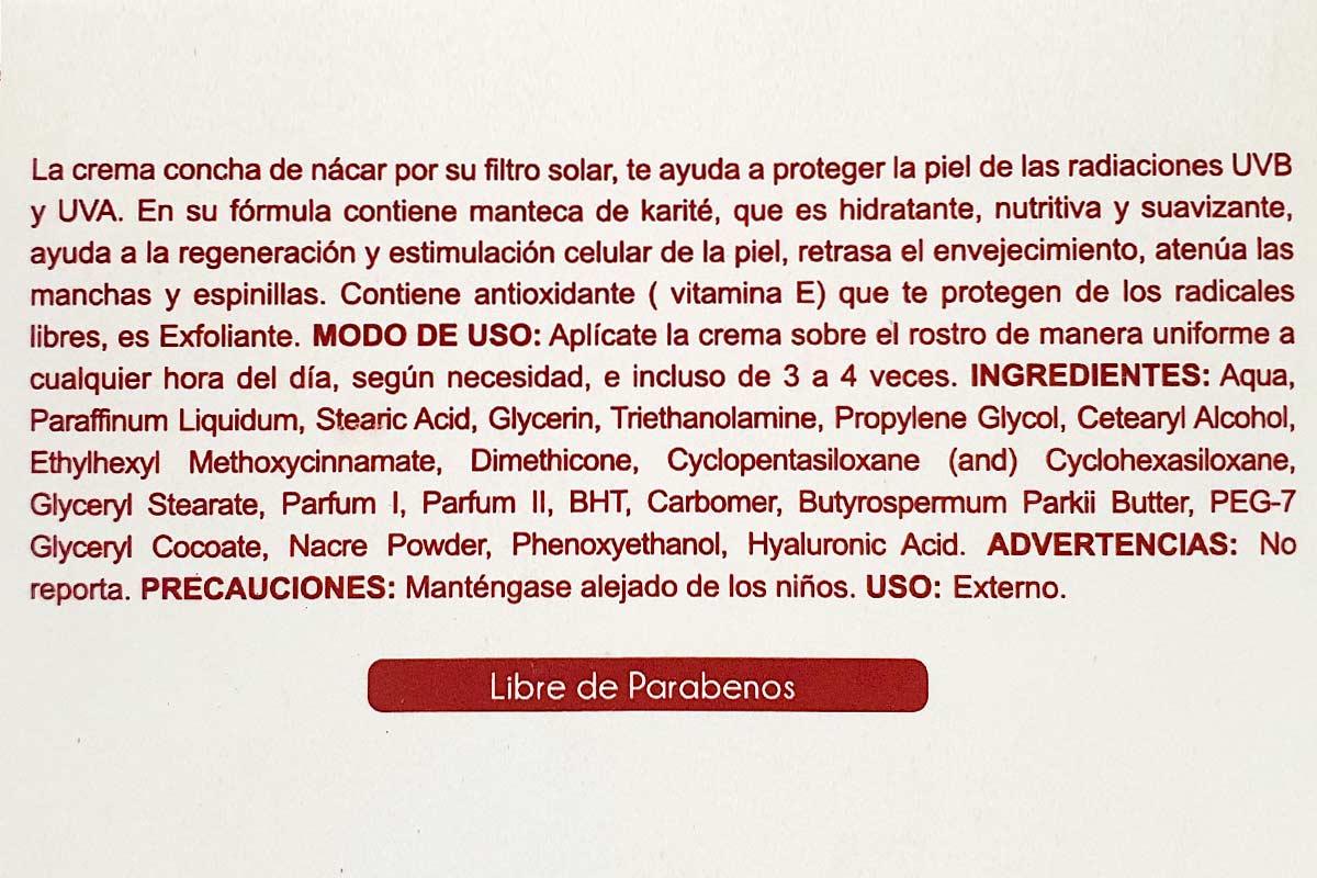 Crema de Concha de Nácar x 100g - Tikafarma