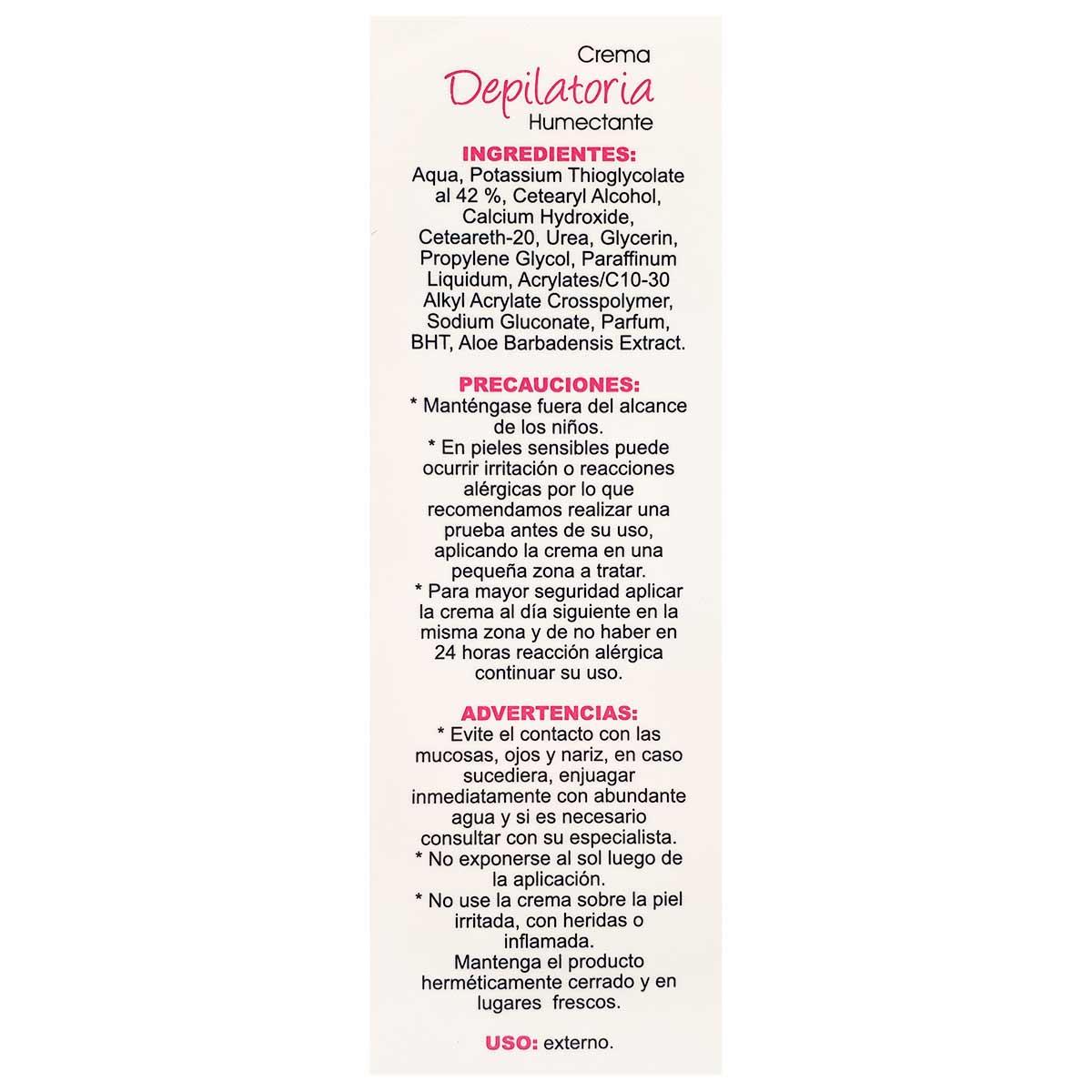 Crema Depilatoria Humectante x 100g - Tikafarma