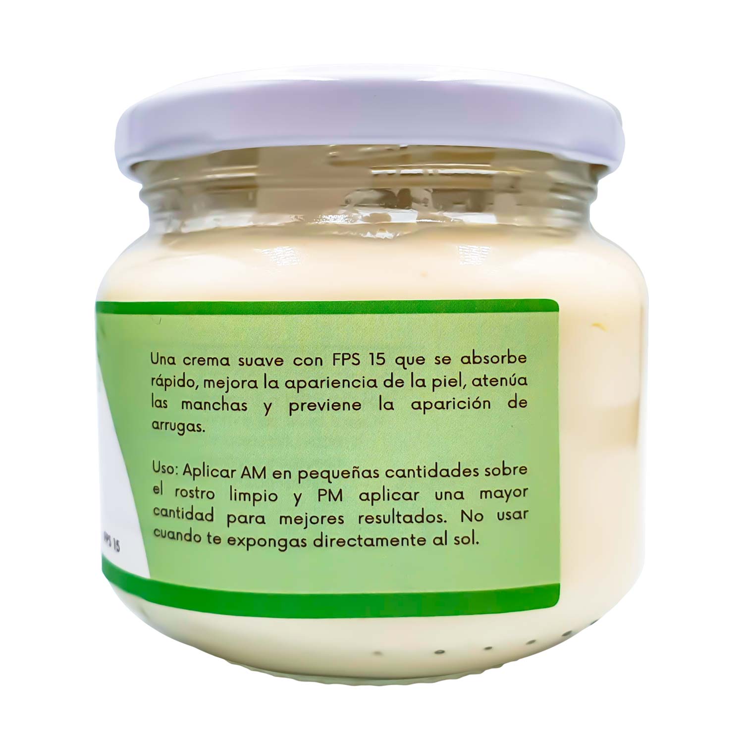 Crema Facial Natural Antiarrugas y Antimanchas con FPS 15 x 100g | Hidratante con Rosa Mosqueta, Jojoba y Lavanda