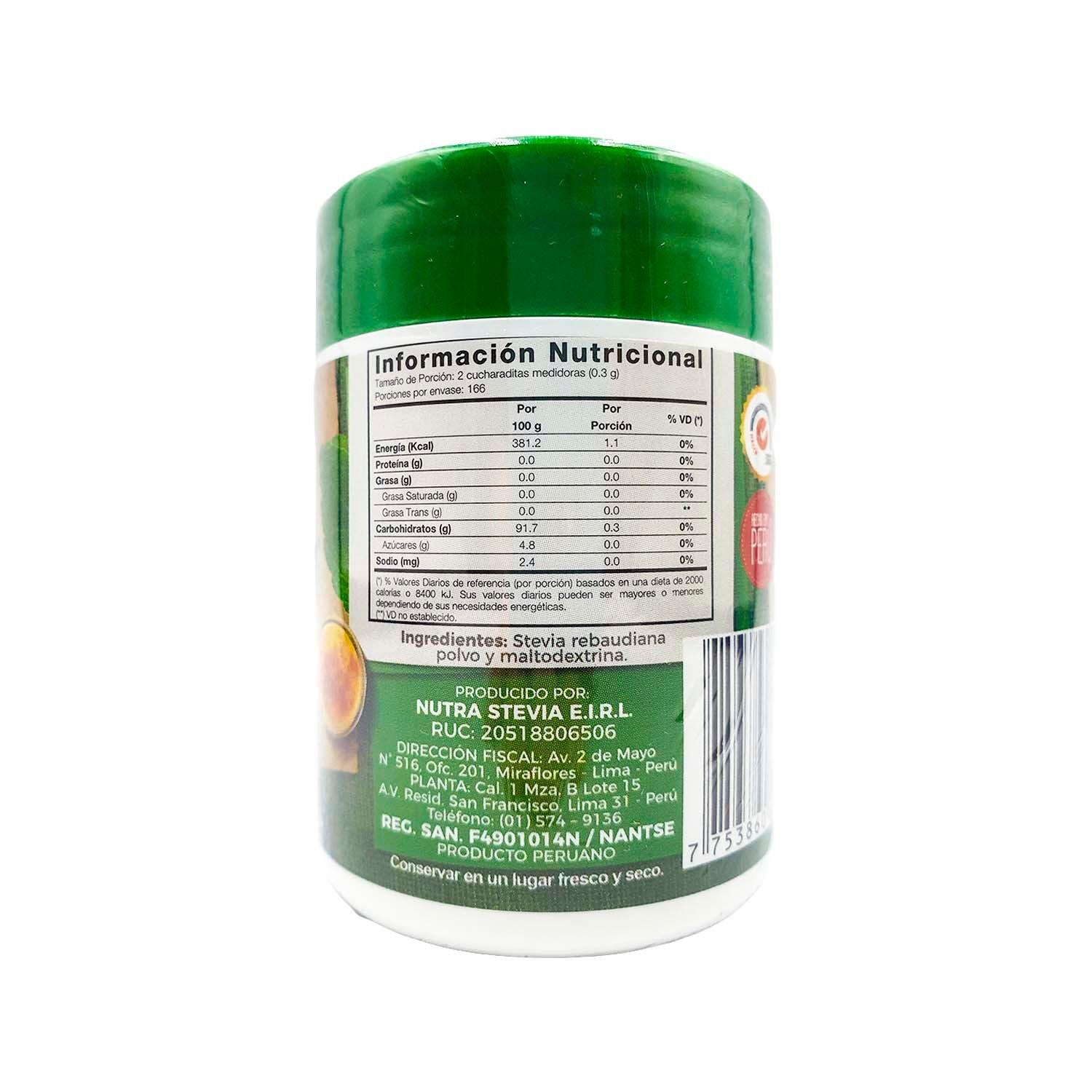 NutraStevia en polvo x 50g
