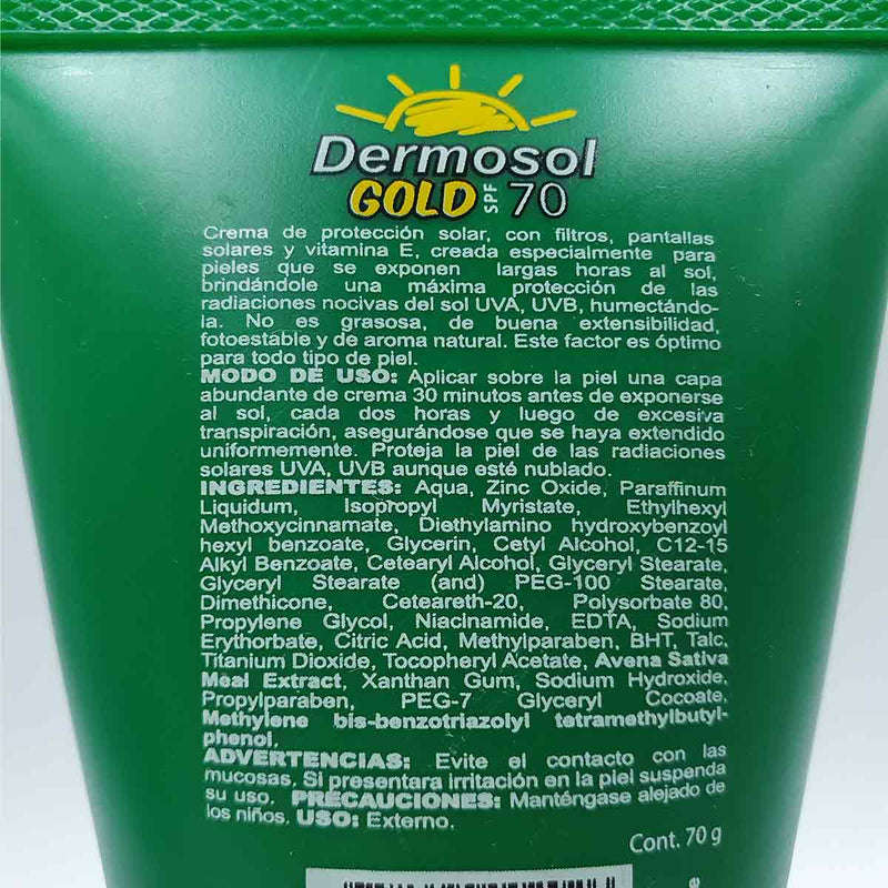 Protector Solar Dermosol Gold SPF 70