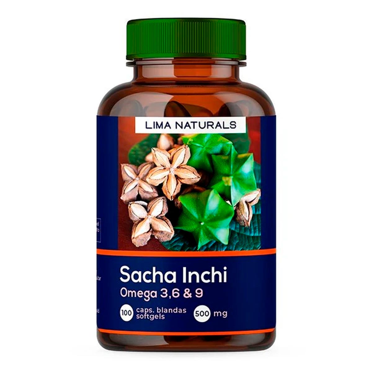 Sacha Inchi en cápsulas - Omega 3, 6 y 9 (100 x 500mg)
