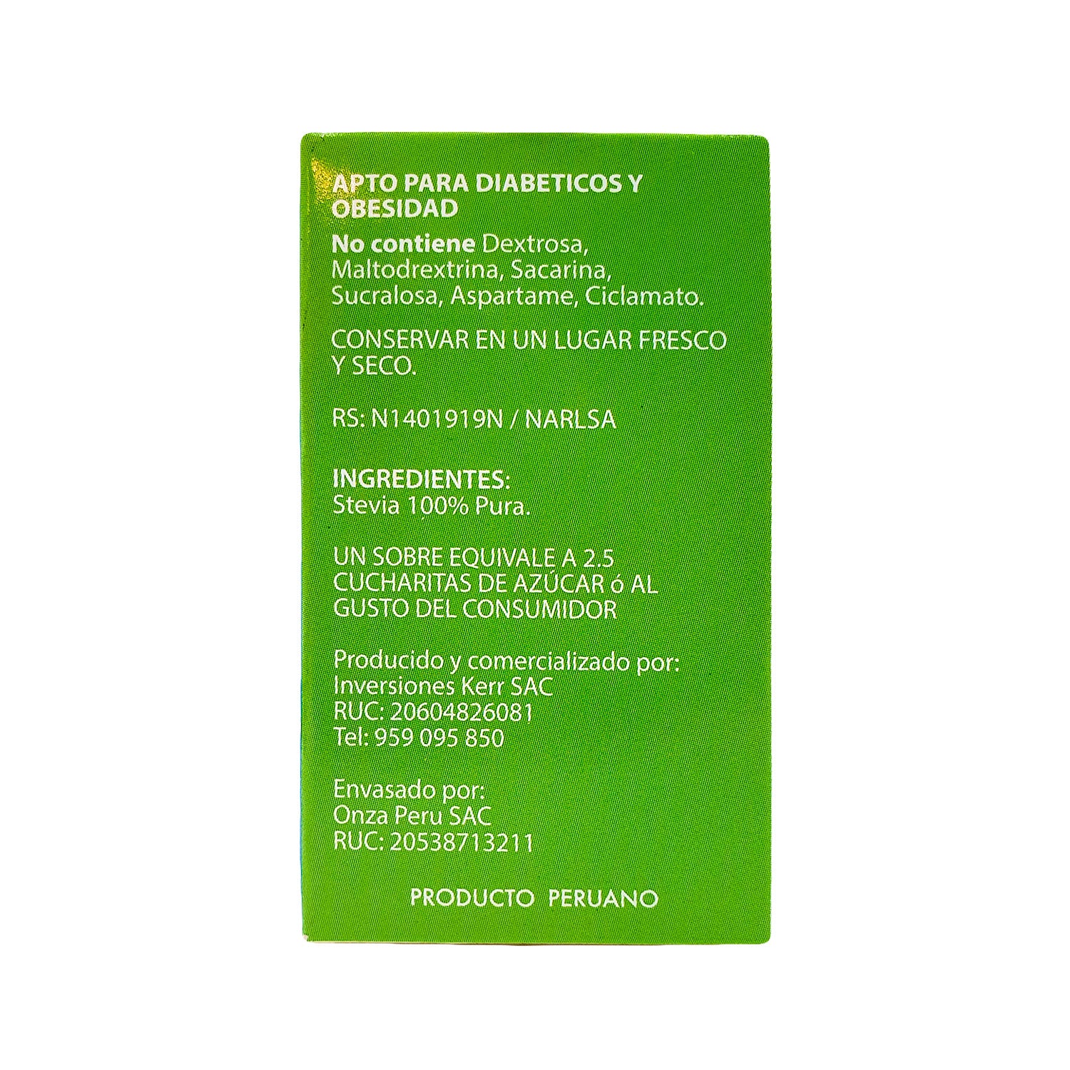 Stevia Kerr Pura x 50 sobres