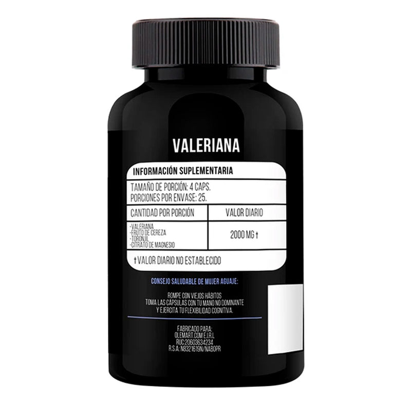 Valeriana en cápsulas (100 x 500mg)