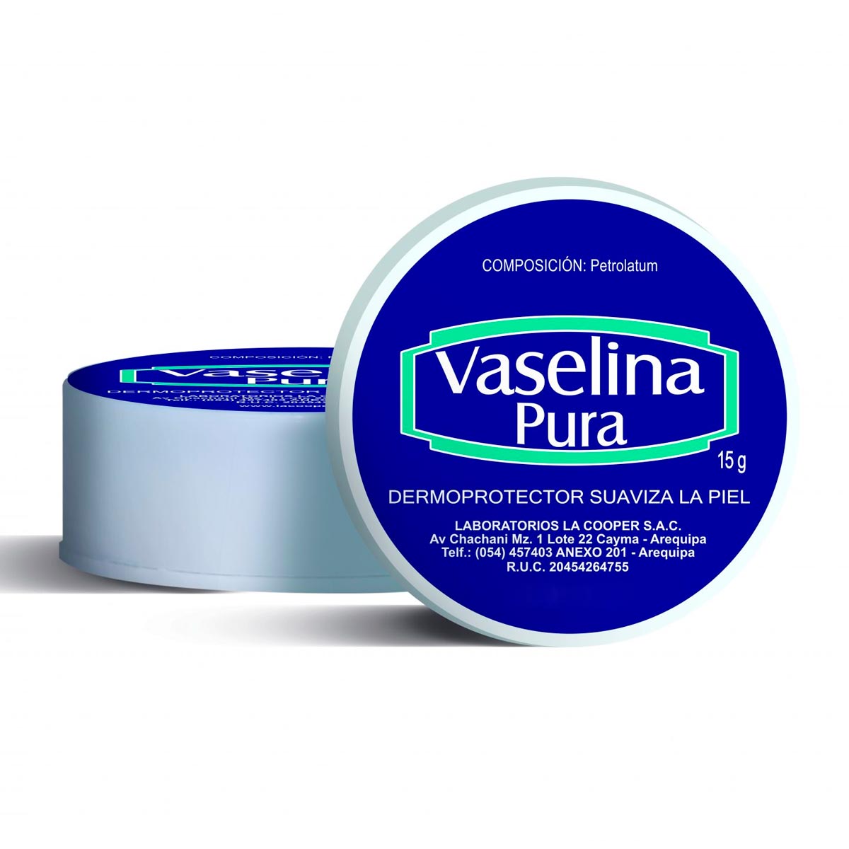 Vaselina Pura x 15g | Hidratación y Protección para Piel Seca e Irritada