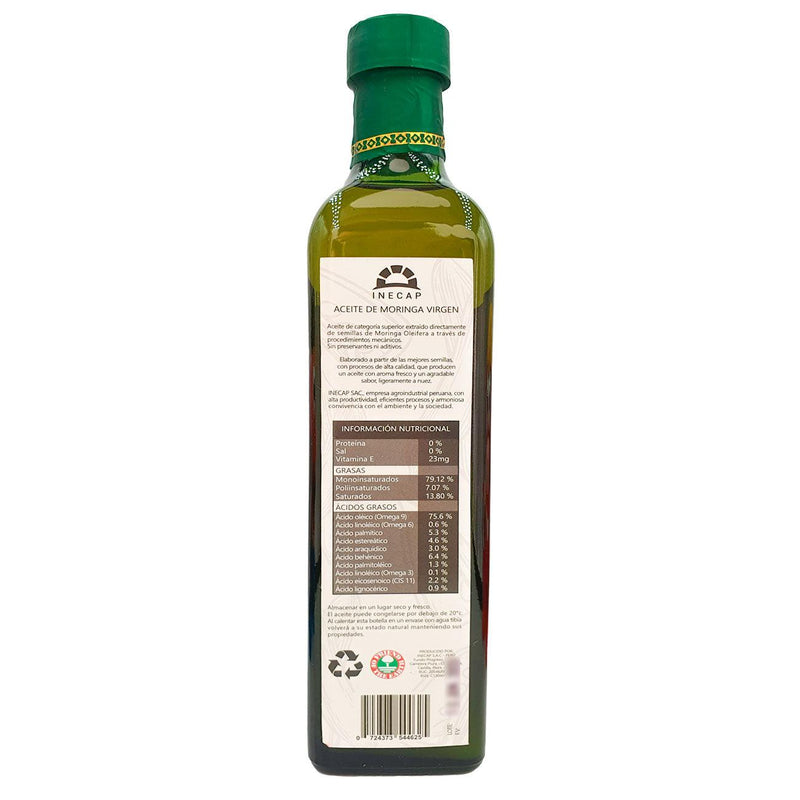 Aceite de Moringa Virgen x 500ml - Tikafarma