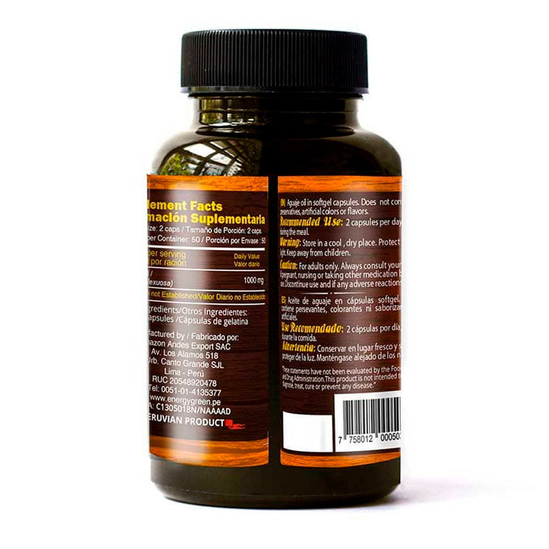 Aceite de Aguaje en cápsulas (100 x 500mg)