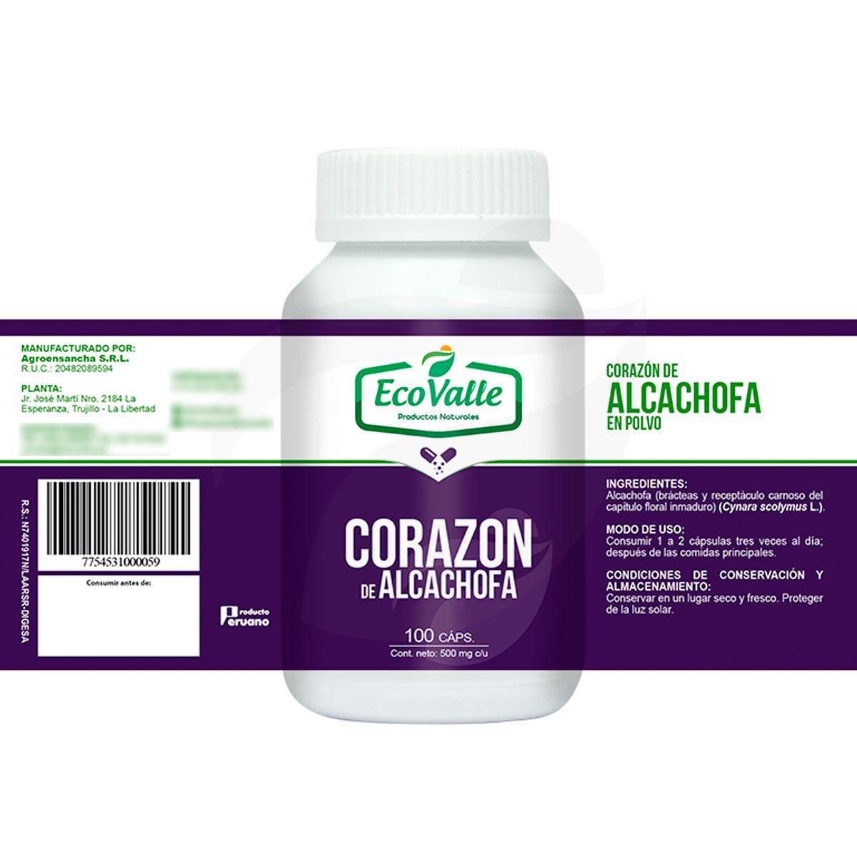 Alcachofa en cápsulas (100 x 400mg) - Tikafarma