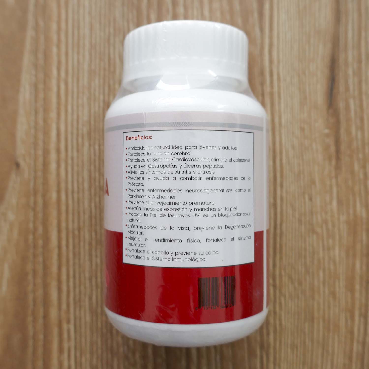 Astaxantina en cápsulas (60 x 500mg)