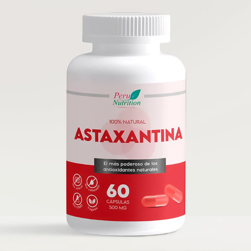 Astaxantina en cápsulas (60 x 500mg)