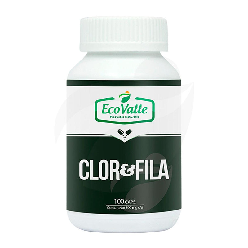 Clorofila (Alfalfa y Menta) en cápsulas (100 x 400mg) - Tikafarma