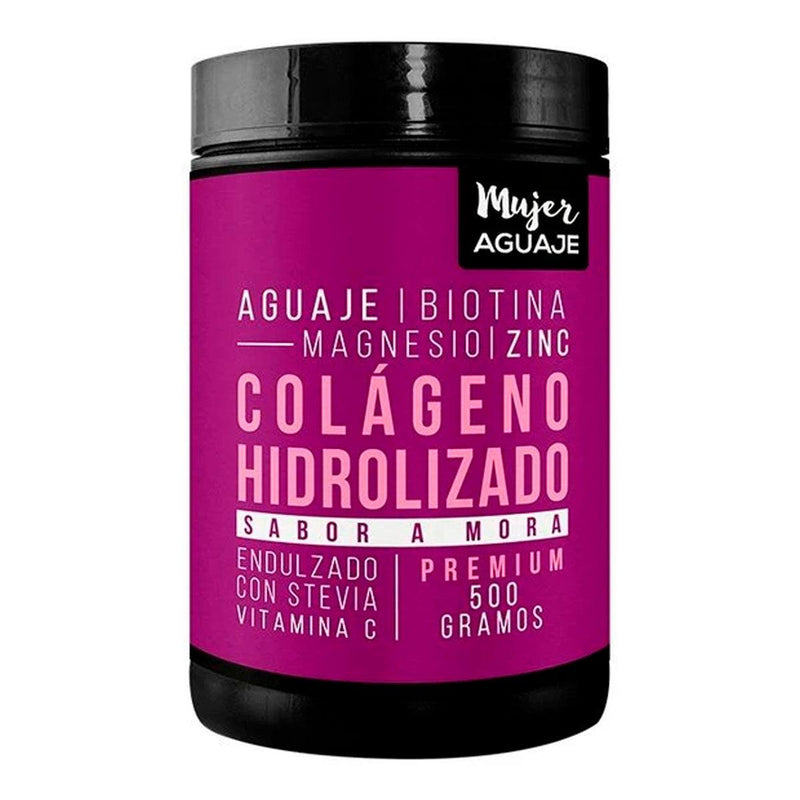 Colágeno Hidrolizado con Aguaje, Biotina y Magnesio - Sabor Mora x 500g - Tikafarma
