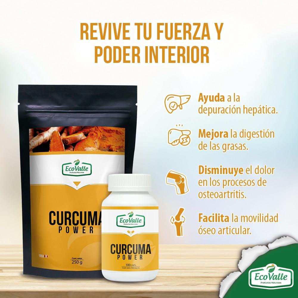 Cúrcuma, Jengibre y Pimienta Negra en cápsulas (100 x 500mg) - Tikafarma