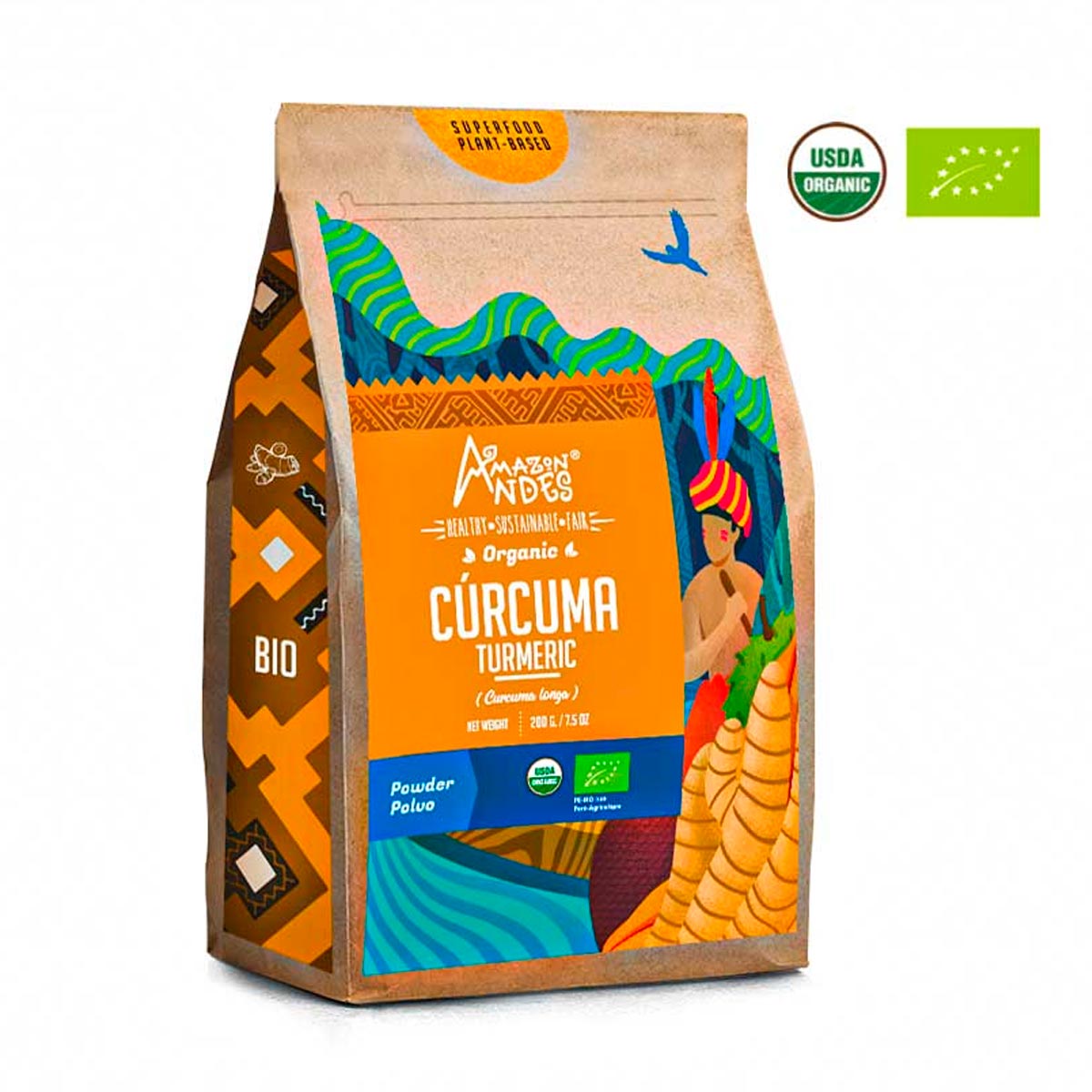Cúrcuma orgánica en polvo x 200g