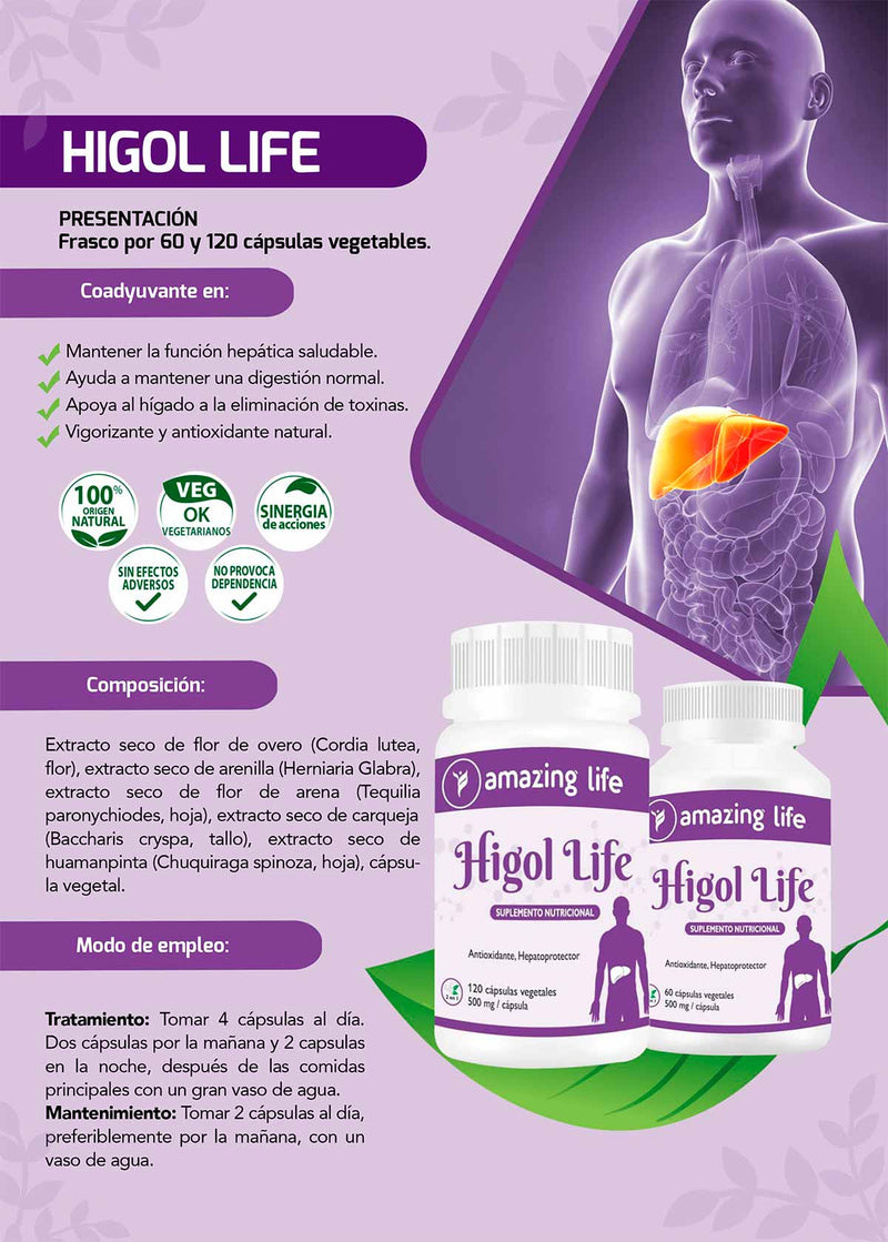 Higol Life - Hígado Saludable en cápsulas (500mg)