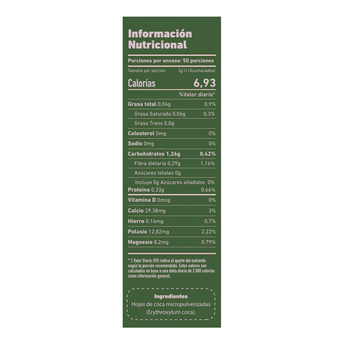 Harina de Coca Pura x 100g - Tikafarma