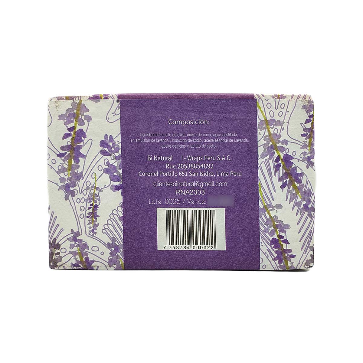 Jabón Artesanal de Lavanda x 150g