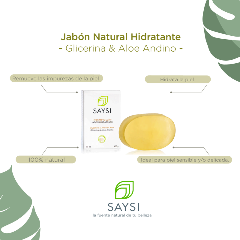 Jabón Hidratante (Glicerina y Aloe Andino) x 100g