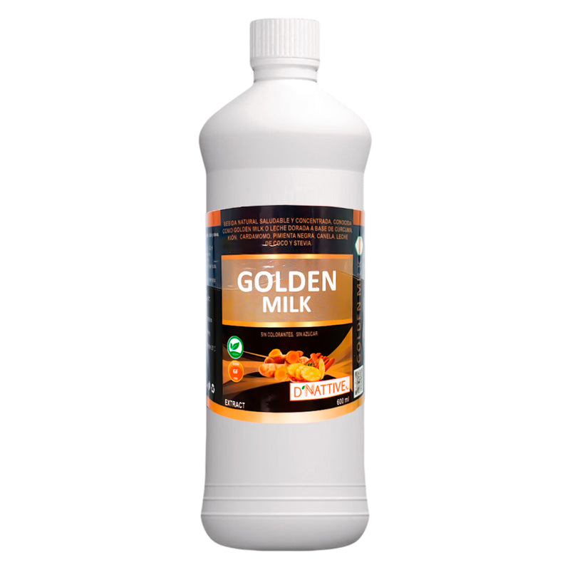 Leche Dorada (Golden Milk) - Cúrcuma, Jengibre y Pimienta Negra x 600ml