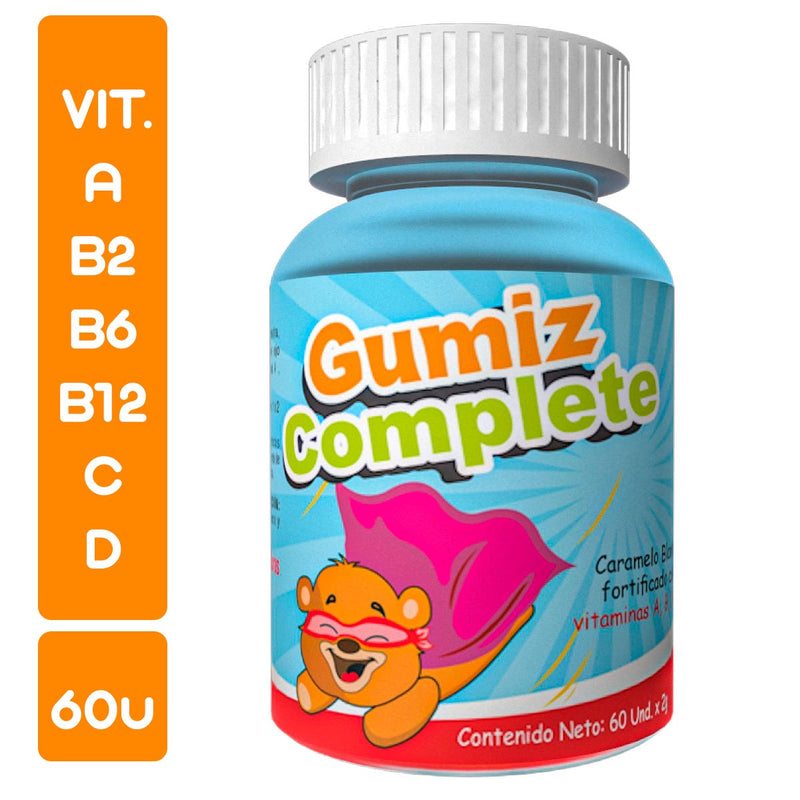 Gumiz Complete - Gomitas Multivitamínicas para Niños x 60u