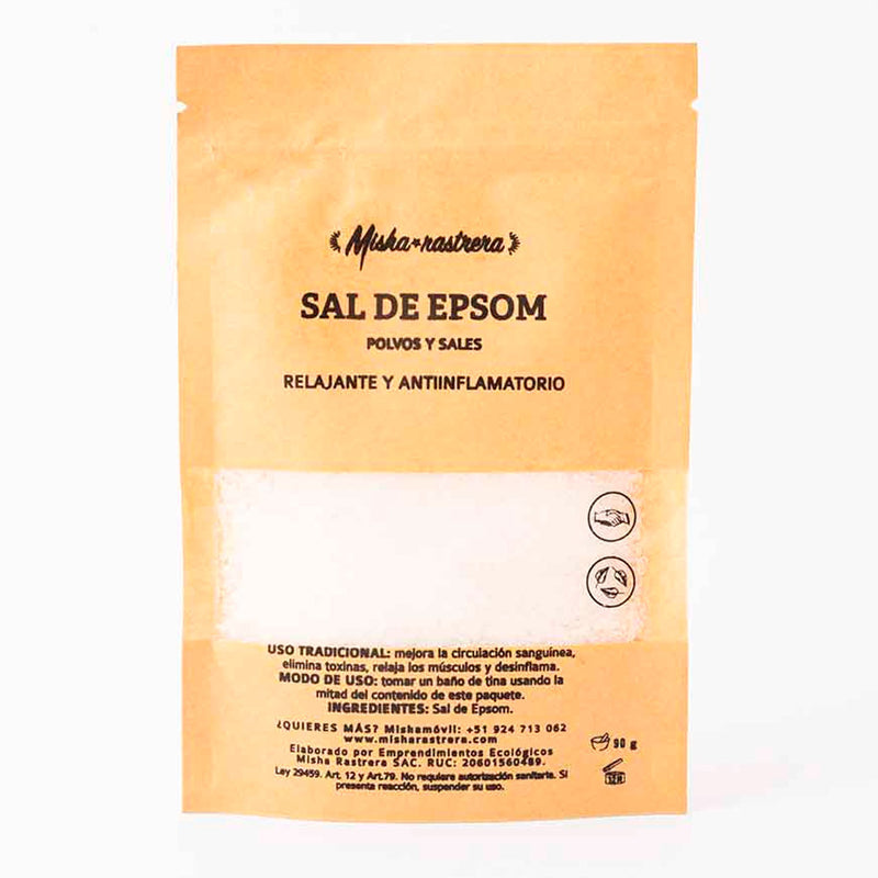Sal de Epsom (Sulfato de Magnesio) x 90g