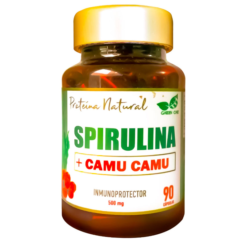 Espirulina + Camu Camu en cápsulas (90 x 500mg)