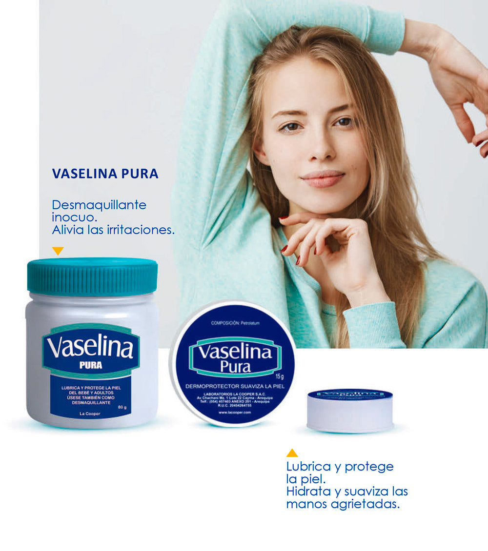 Vaselina Pura x 80g | Hidratación y Protección para Piel Seca e Irritada